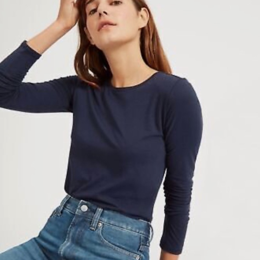 Everlane Stretch Pima LS Crew